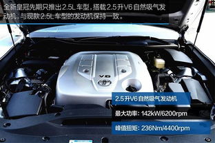 皇冠汽车排量多少吨位